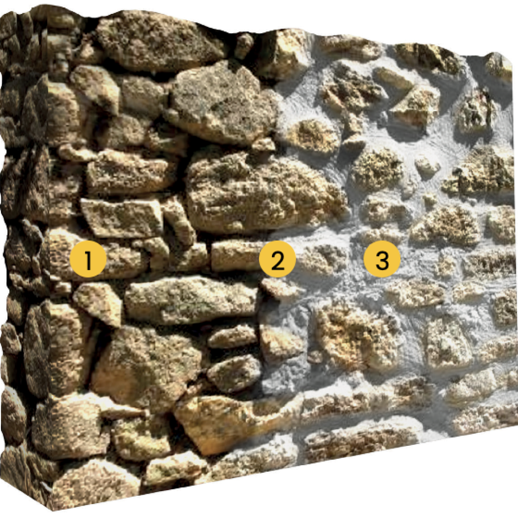 Reparar alvenaria de pedra à vista - Soluções